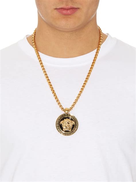 versace men chains|Versace necklaces men's.